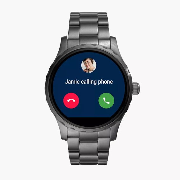 FOSSIL Q Marshal Gen 2 Smartwatch Smoke Gunmetal Stainless Steel 45mm FTW2108 - Picture 8 of 16